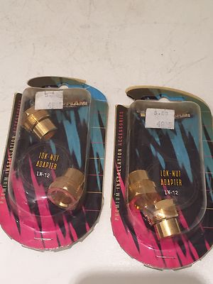 2 Tsunami lok Nut Adapter Brass Gold Plated 1/0 Gauge To 2 Gauge Fast shipping.