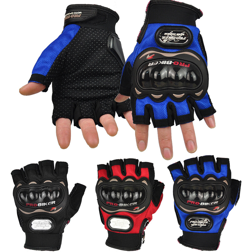 Motorcycle Cycling gloves Fingerless Half Finger Gloves Bike