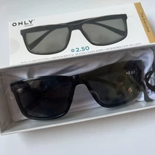 Only Eyewear, the EXECUTIVE, Reading Glasses, Bifocal Sunglasses +2.50, New, NIB