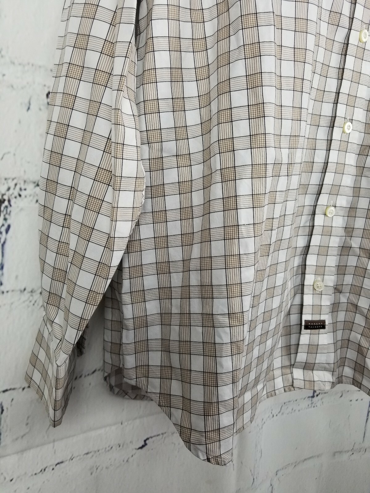 Robert Talbott men Button Down Shirt size XL Brow… - image 4