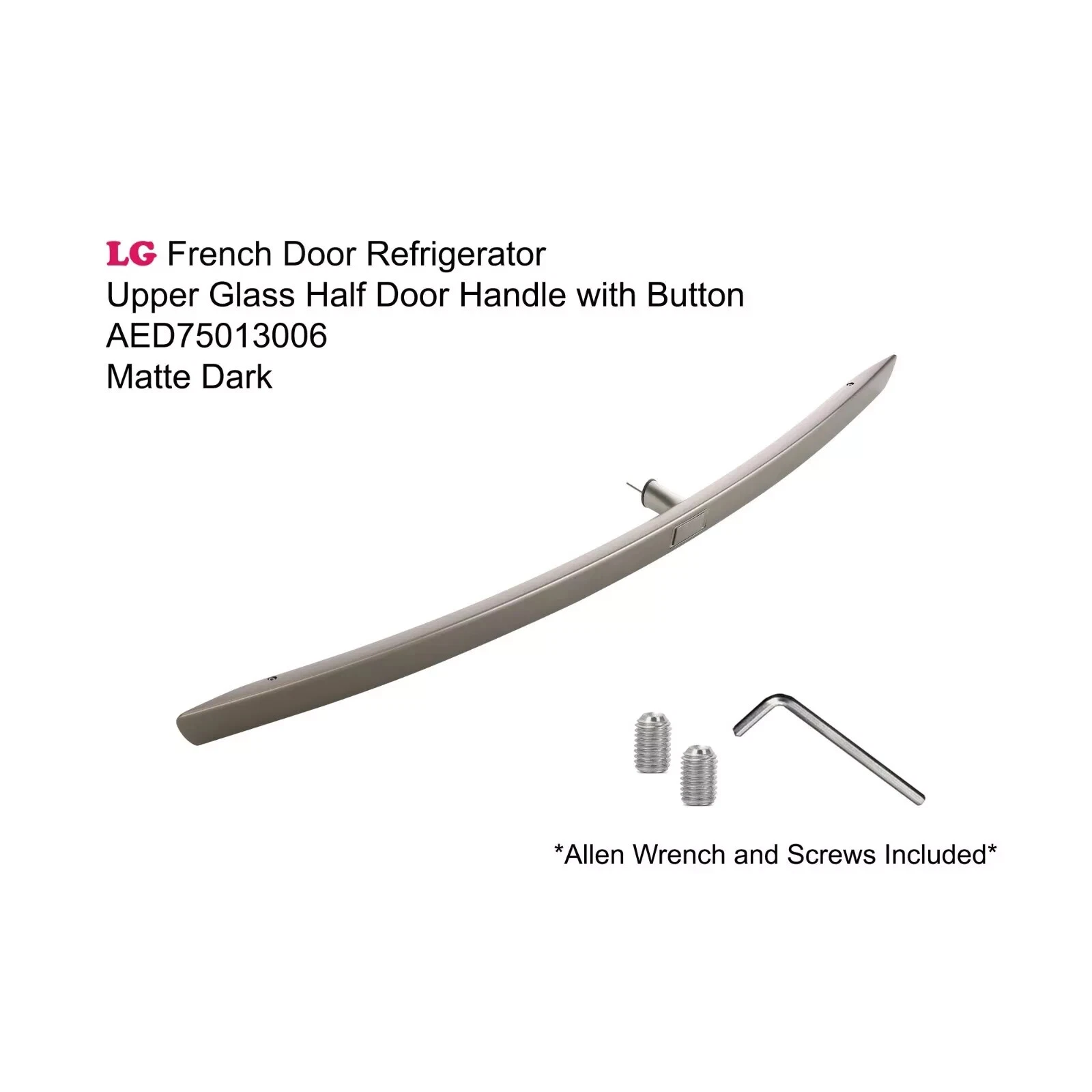 LG AED75013006 Refrigerator Glass Half Door Handle With Button Lock Dark Color
Opens in a new window