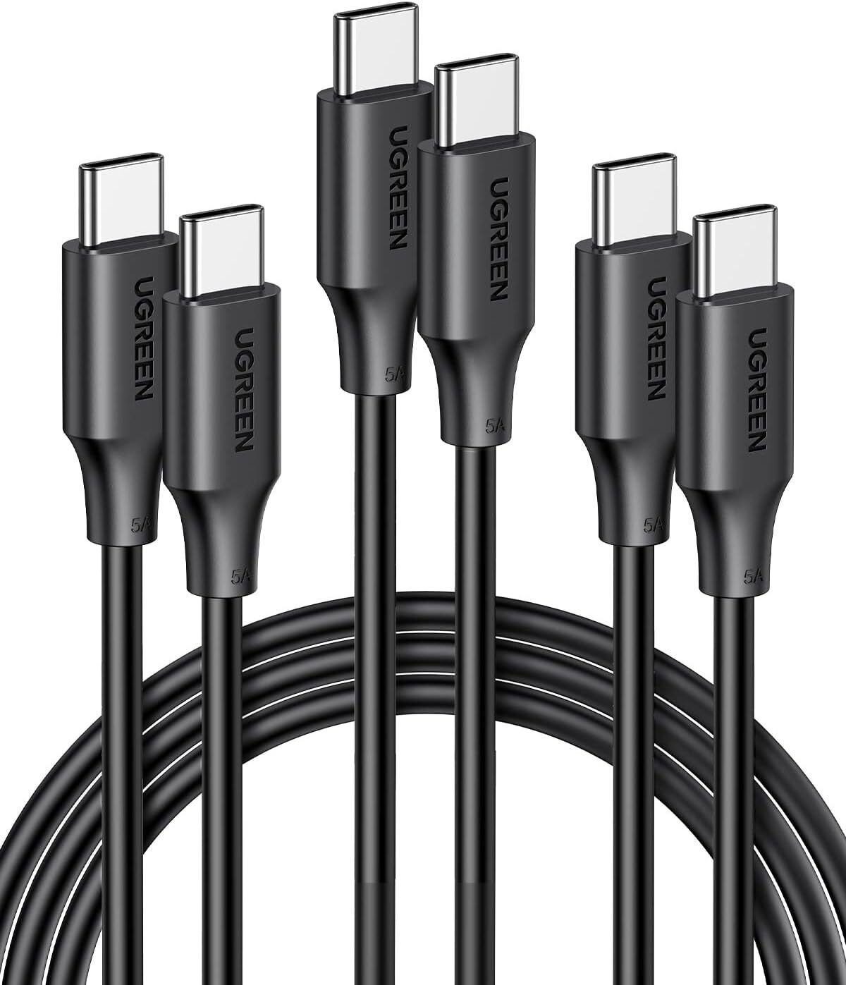 USB C Cable 100W 3 Pack Compatible with iPhone 15 15 Plus 15 Pro 15 Pro Max