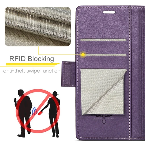 Pour iPhone 16/15/14/13/12/11 Pro Max Etui Portefeuille en Cuir Porte Carte - Zdjęcie 13 z 45