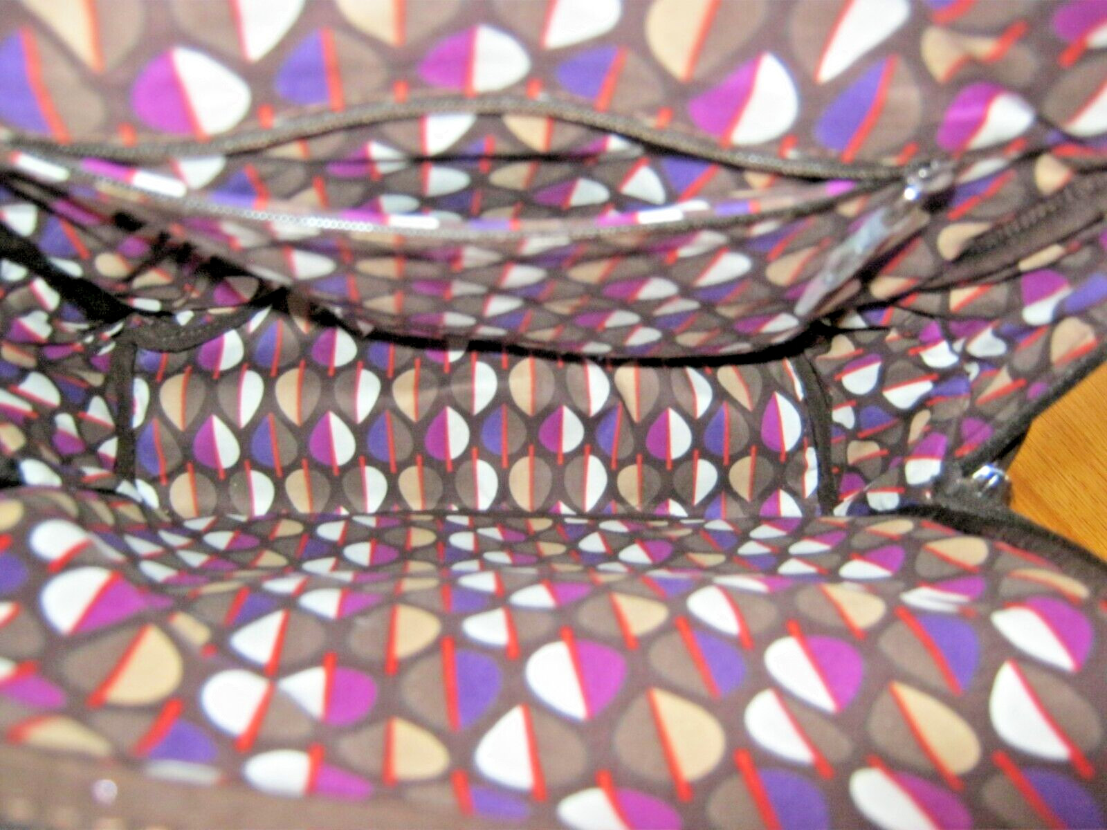 Vera Bradley Small Backpack Solid Brown Microfibe… - image 7