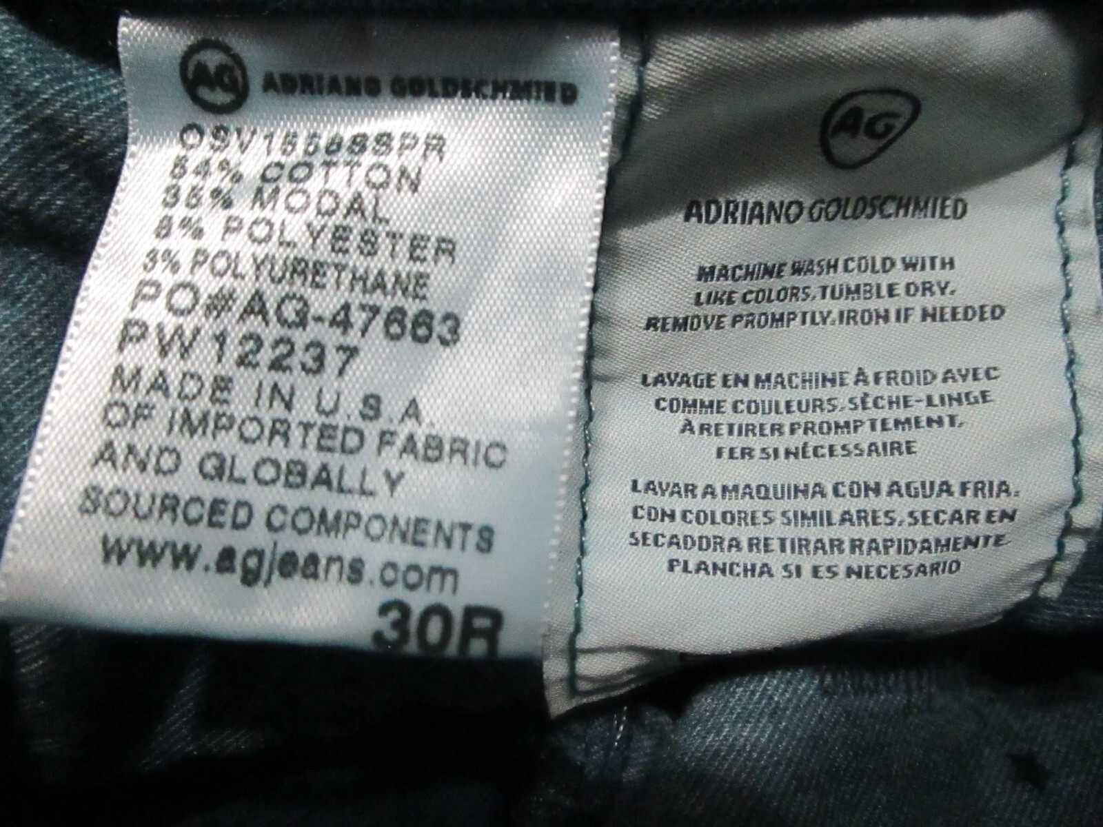 AG The Stevie Anthropologie Slim Straight Ankle Green Velvet Pants Stretchy 30R thumbnail 10