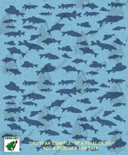 Fish Camo High Heat Vinyl Stencil 11"x13" Sheet For Cerakote