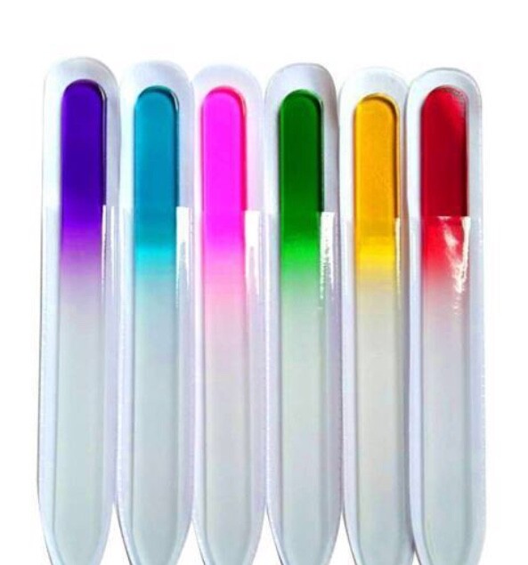 Multicoloured Crystal Glass Nail File eBay