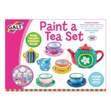 Galt Paint A Tea Set Kids/Childrens Activity Kit Interactive Toy Playset 5y+