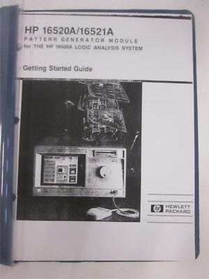 HP 16520A/16521A Getting Started Guide, Used