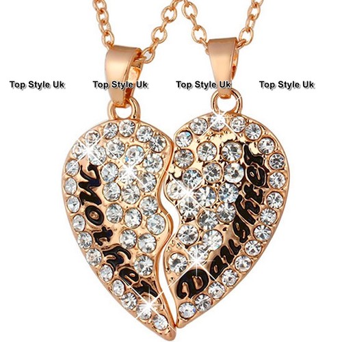 Mother and Daughter Necklaces Rose Gold 
