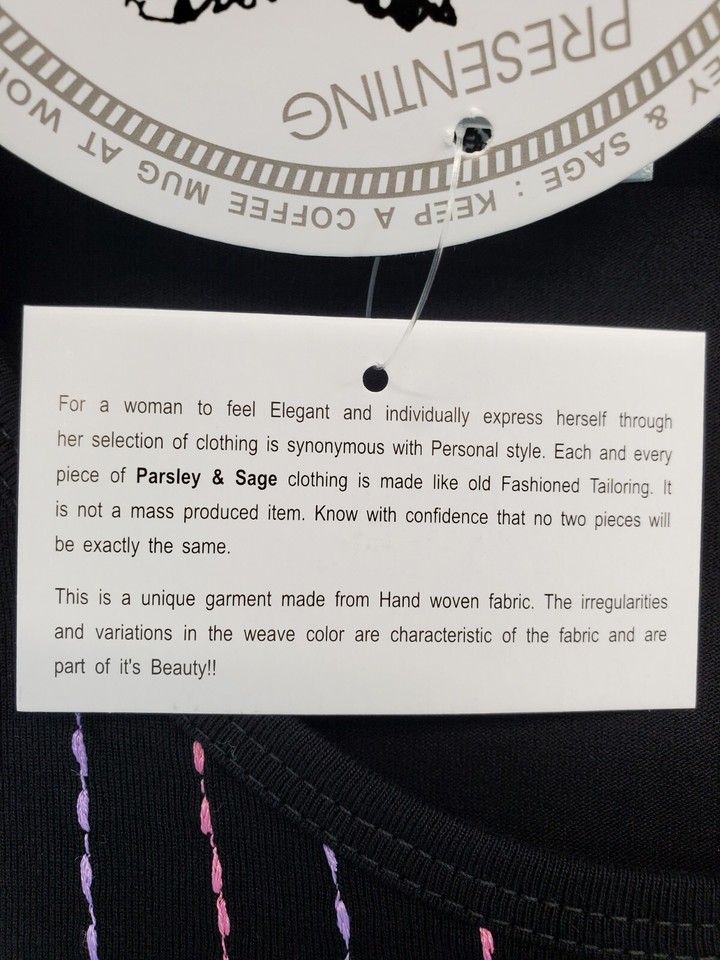 Parsley And Sage Womens Tunic Top Size Medium Multicolor Boho NWT eBay