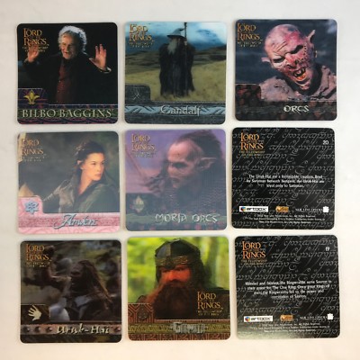 LORD OF THE RINGS FELLOWSHIP FOTR Artbox ACTION FLIPZ Card Set w