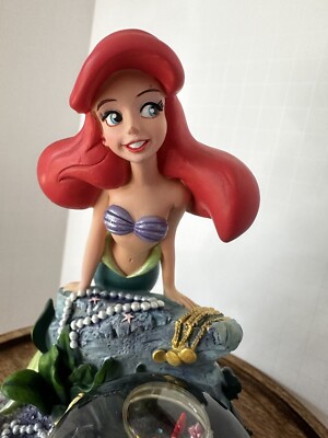 Disney Store Little Mermaid Ariel Snow Globe Secret Grotto