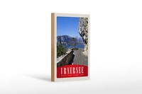 Holzschild Reise 12X18 Cm Urnersee Schweiz Gebirge Natur BäUme Schild