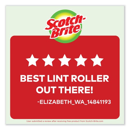 LINT ROLLER, HEAVY-DUTY HANDLE, 30 SHEETS/ROLLER, 24 ROLLERS/CARTON - Imagen 3 de 4