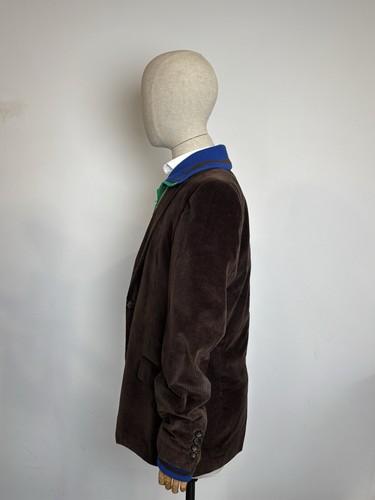 Dolce&Gabbana brauner Cord Blazer Designed mit Trainingsanzug Reißverschluss Jacke Gr. 38/52 - Bild 7 von 24