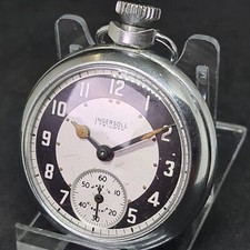 Vintage metal Ingersoll Pocket Watch c1970 Working B1