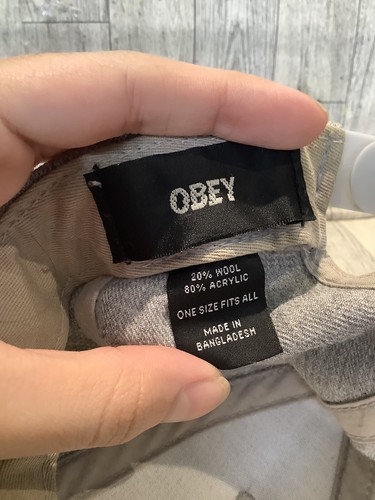 Berretto lana regolabile Obey Propaganda grigio blu - Foto 6 di 6