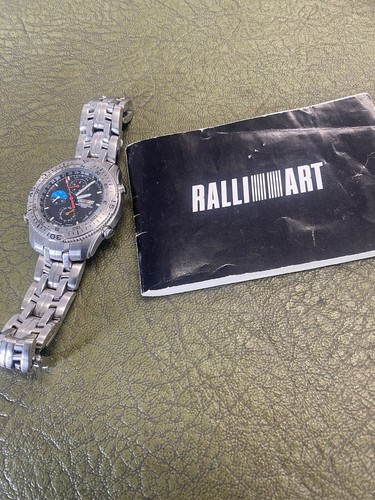 RALLIART WRIST WATCH Limited Edition By Citizen Japan Alarm Chronograph Calendar