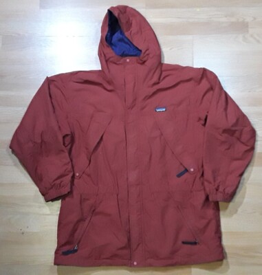 Vtg Patagonia DAS Parka XL Hooded Burnt Outdoors Red 85030 F5 | eBay