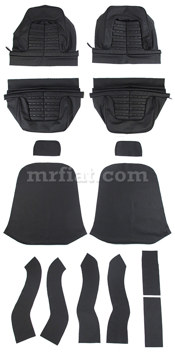Ferrari 512 BB Black Seat Covers New