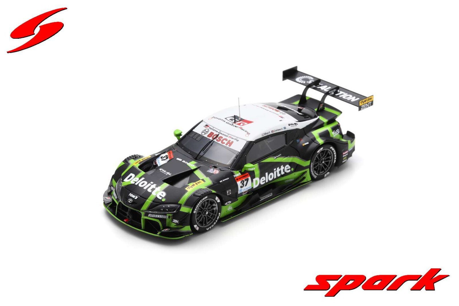 Toyota GR Supra miniature Spark 1/43 réplique fidèle sans montage