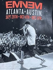 Eminem Concert Tshirt Atlanta/Austin - Black Size Small