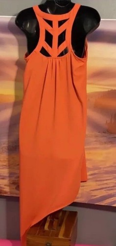 Mossimo Dress Women's Size Small Petite Orange Summer - Picture 6 of 6