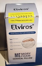 Elviros Cervical Memory Foam Pillow, Contour Pillows for Neck and Shoulder Pain