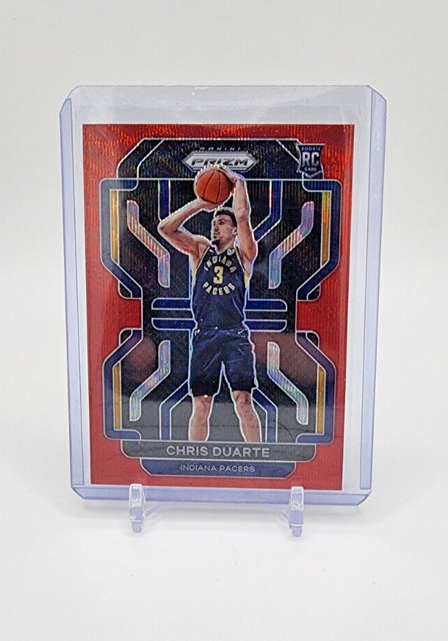 2021-22 Panini Prizm CHRIS DUARTE #315 RC Rookie Red Ruby Wave Parallel KF2