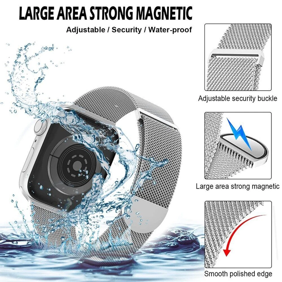 Correa iWatch 38 mm-49 mm para Apple Watch Ultra 11 10 9 8 7 6 SE Foto 3 de 4