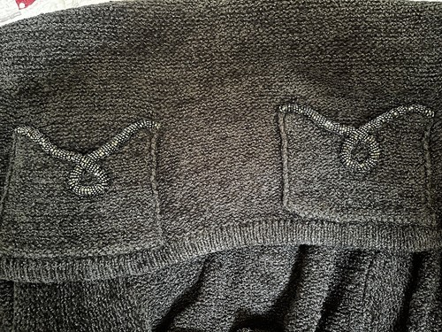 Talbot Long Sleeve Black Sweater with Bead Work Women's Medium NWT - Picture 5 of 5