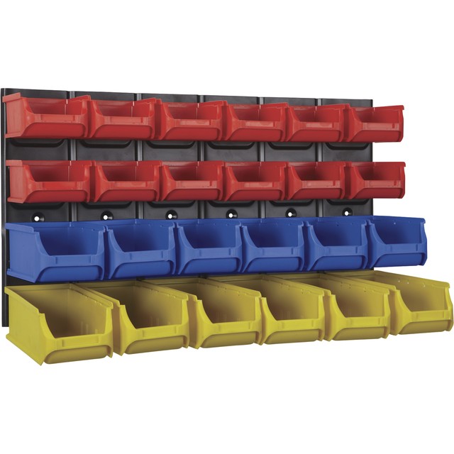 ULINE S13396 Plastic Shelf Bins 4 x 12 x 4" Red eBay