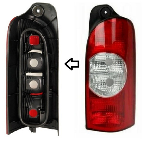 Feu arriere droit pour Nissan Interstar 2004-2010 optique de rechange rouge orange
