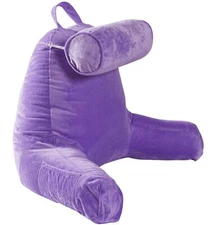 Cheer Collection Extra Large TV Pillow and Reading with Bolster