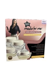 Tommee Tippee Made for Me Breast Milk Collector Bottles In-bra Pump   4 Bottles