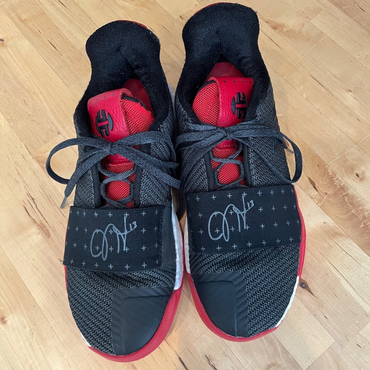 SIZE MENS Adidas James Harden Core Black Mesh Red