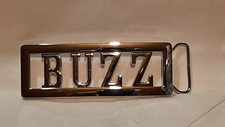 BUZZ Custom Personalized Name Belt Buckle -Put your name or word on Buckle