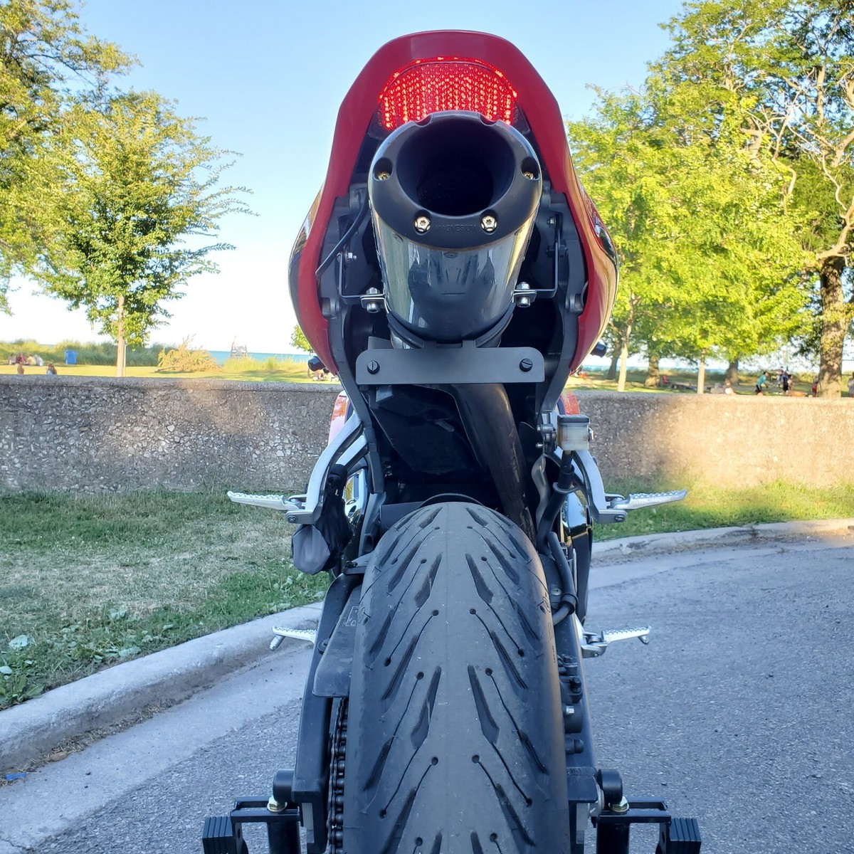 Honda CBR 600RR 07-12 Fender Eliminator for Akrapovic or Yoshimura