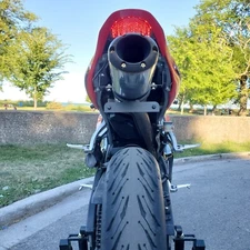 Honda CBR 600RR 07-12 Fender Eliminator for Akrapovic or Yoshimura RS-5 exhaust