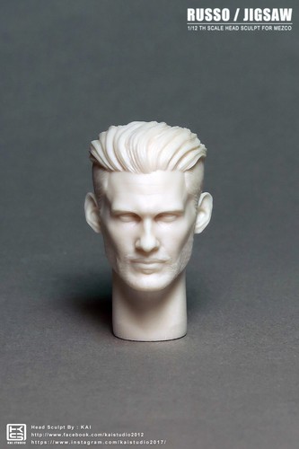 KS-BRH-MZ: Kai Studio 1/12 Grey Billy Russo head for Mezco Netflix Punisher body - Picture 1 of 5