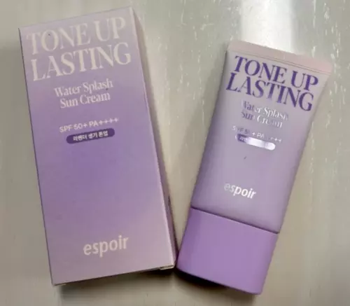 espoir Tone Up Lasting Water Splash Sun Cream 50ml / SPF50+PA++++ Lavender Tone