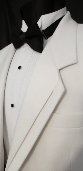 Men's Stunning White Oscar De La Renta Notch Dinner Jacket D.J. USA Mason  - Image 2 of 4