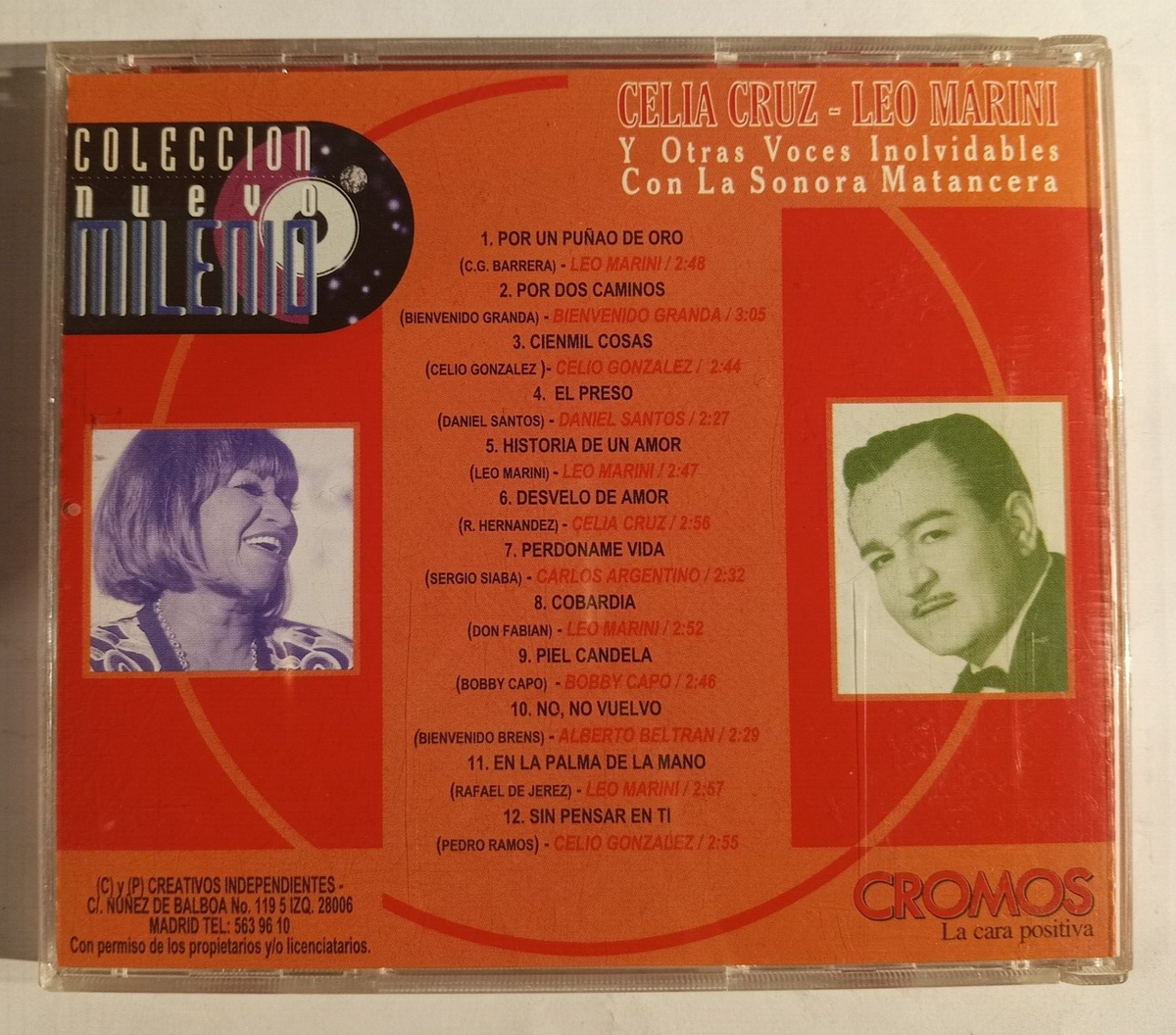 SONORA MATANCERA, VOCES INOLVIDABLES, FEAT. CELIA CRUZ, COLOMBIAN
