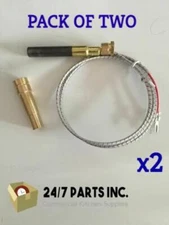 PACK OF TWO Thermopile for Majestic Gas Fireplace 750MV - 14-1021 FC