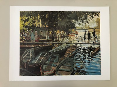CLAUDE MONET, 'THE BATHS OF GRENOUILLERE,1869 ' RARE AUTHENTIC