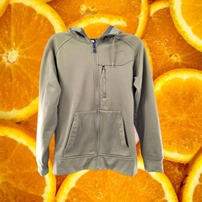 The North Face Hooded Zipper Sweatshirt Tan Size XS