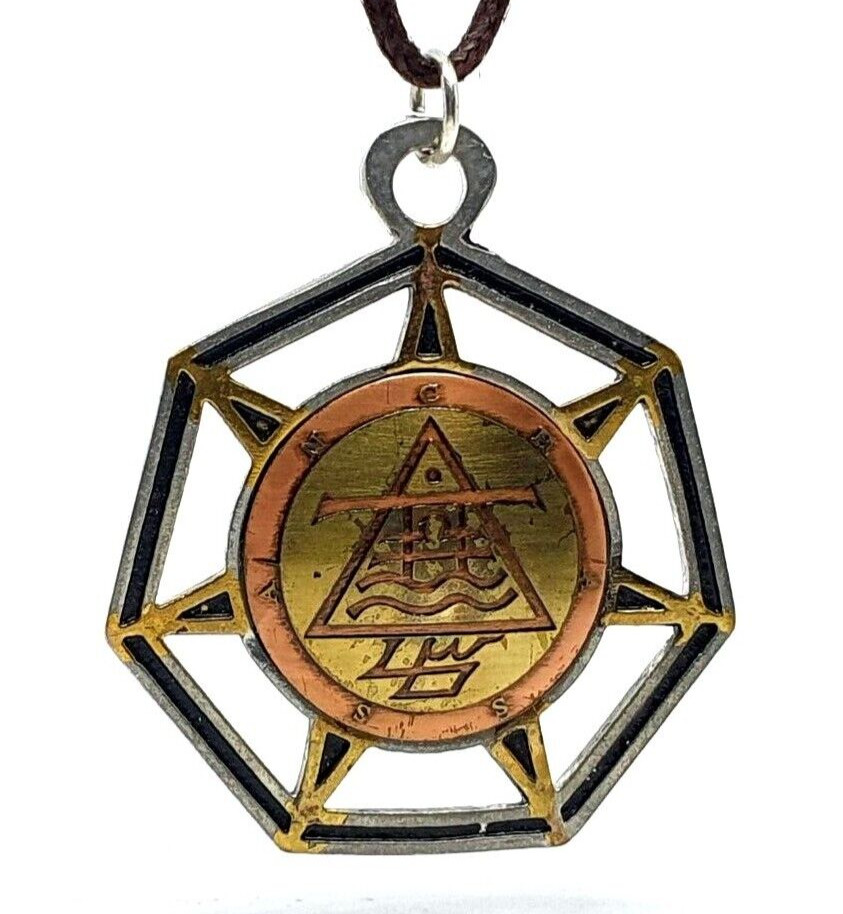 Chassan Angel of the Air Occult Pendant Talisman Intellectual Power Cord & Box