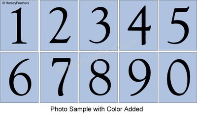 New Goudy Old Style Number Stencils Diy U Paint House Porch Mail Table Crafts Ebay