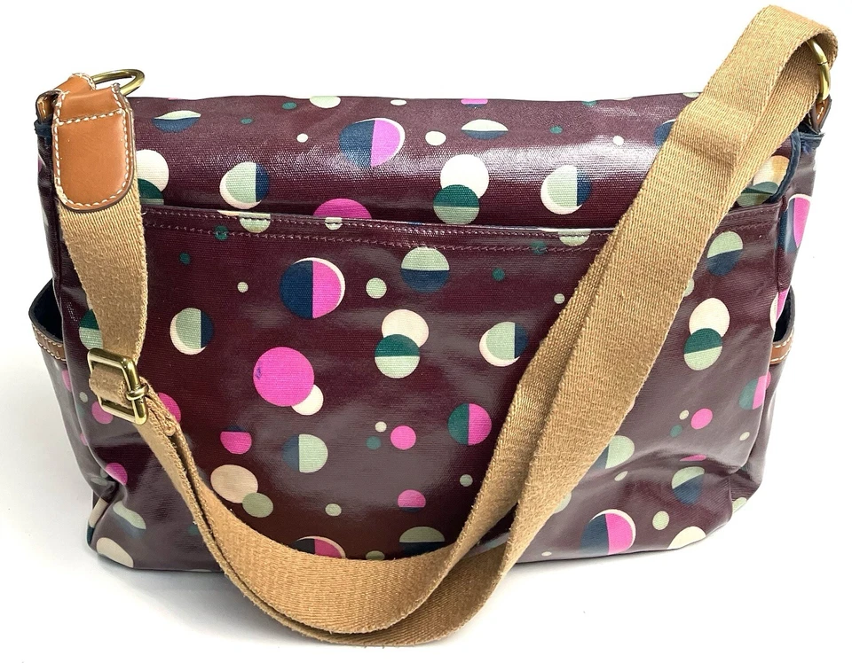 Bolso Bandolera Mensajero Fossil Keyper Coloridos Lunares Foto 3 de 4